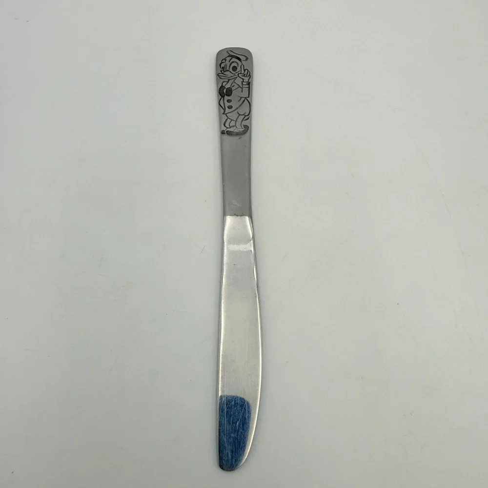 Vintage Disney Donald Duck Stainless Butter Knife Bonny Japan Walt Disney Prod